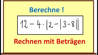 Betragsstriche auflösen und Term mit Rechenregeln vereinfachen  einfach erklärt [upl. by Assirak327]