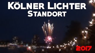 Kölner Lichter 2017  Standort [upl. by Prady]