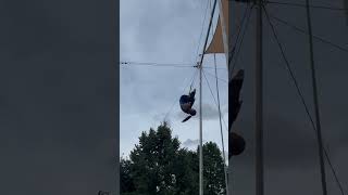 Hocks style straddle Flying Trapeze [upl. by Laureen930]