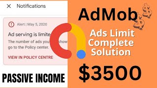 Complete Admob ads limit Solution  Admob Application and Games earning  shorts earning admob [upl. by Teague784]