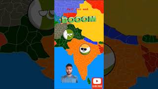 India gave Kashmir to Pakistan countryballs geography subscribe map nutshell shorts [upl. by Eirtemed]