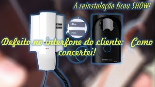 Defeito no interfone do cliente Como consertei IPR8000 Intelbras [upl. by Lynnet]