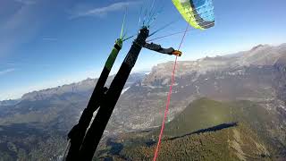 Aiguille du Goûter  Descente en parapente [upl. by Tammany240]