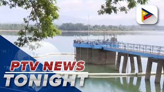 Water level at La Mesa Dam at 7648 meters lower than normal operating level of 7780 meters [upl. by Burley]