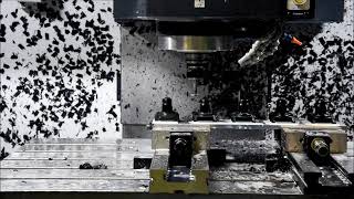 Doosan Dnm 750  Milling on PomC [upl. by Anoy863]