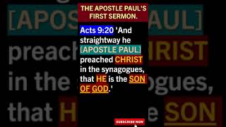 0306JC  THE APOSTLE PAULS FIRST SERMON ON [upl. by Malda]