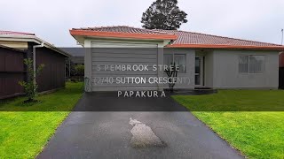 5 Pembrook Street240 Sutton Crescent Papakura  Harcourts Reforma [upl. by Darcey16]