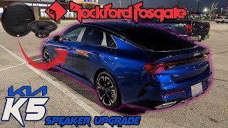 Kia K5 Cheap Rockford Fosgate Speaker Upgrade with Before amp After Audio Comparison [upl. by Sej]