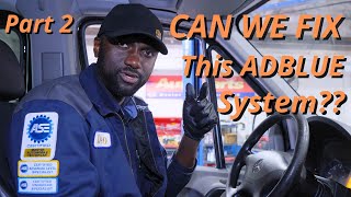 Mercedes Sprinter  NOx Sensor Replacement DEF Light on  Part 2 [upl. by Azriel]