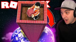 I Built Until I Reached SPACE In Roblox Tower Simulator [upl. by Cattier841]