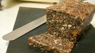 Nordic Nut Bread  Paleo Bread  Stone Age Bread [upl. by Euqenimod]