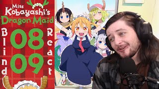 Teeaboo Reacts  Miss Kobayashis Dragon Maid Episodes 8  9  Pass The Baton [upl. by Marigolde]