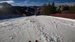 Discesa pista nera LA RIA Selva di Val Gardena  inverno 20232024 [upl. by Jahdai]