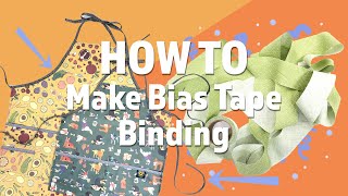 How to Make Bias Tape Binding Fast and Easy  Great for Aprons [upl. by Boice]