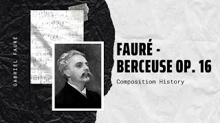 Fauré  Berceuse Op 16 [upl. by Maillil]