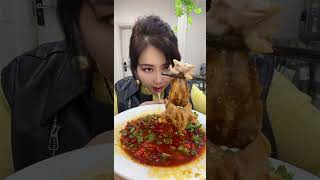 Chinese Street Food Asmr🤤China Girl Eats Beef Meat😋Chinese Street Food Blog [upl. by Haem]