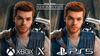 Star Wars Jedi Survivor PS5 vs Xbox Series X Graphics Comparison [upl. by Niran]