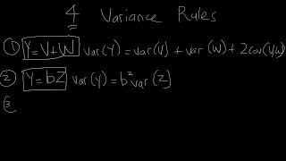 4 variance rulesDougherty Review ChapterEconometrics [upl. by Stelmach542]