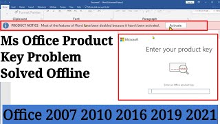 Ms Office Product key Problem Solved Offline  Microsoft office me product key kaise de Urdu Hindi [upl. by Ronal]