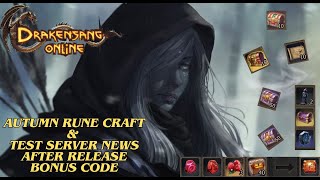 Drakensang Online  Autumn Rune Craft amp Test Server News After Release Bonus Code Drakensang Dso [upl. by Ennis905]