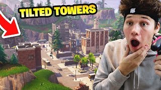 I ONLY LANDED AT TILTED TOWERS AND THIS HAPPENED Fortnite Battle Royale [upl. by Ravel]