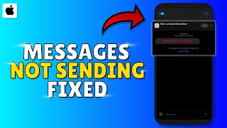 How to FIX MESSAGES NOT SENDING On Iphone Step by Step [upl. by Bartlet]