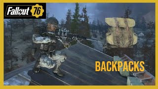 Fallout 76  Backpacks and Mods how to get them why you want them [upl. by Llertnov214]