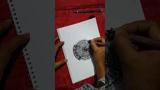 Alpona Mandala Art  How To Draw Easy Mandala For Beginners  MANDALA ART for beginner Art 12 [upl. by Yremrej]