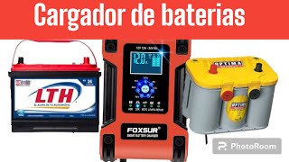 Cargador de baterias inteligente FOXSUR Auto moto reparacion [upl. by Bodi]