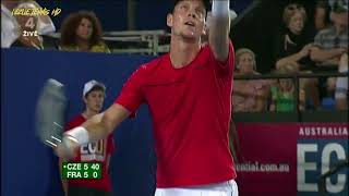 Tomas Berdych vs Richard Gasquet 2012 Hopman Cup Final Highlights [upl. by Oilisab]