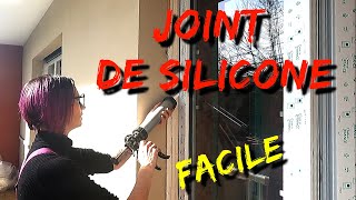 TUTODIY  Comment faire facilement un joint de silicone autour dune fenêtre [upl. by Niac674]