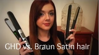 GHD vs Braun Satin hair Glätteisen  Review [upl. by Emili]