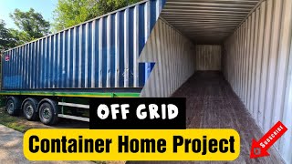 Ep 1  Shipping Container Home Project  40ft Off Grid House [upl. by Groome405]