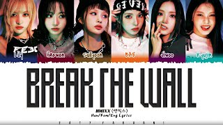 NMIXX  ‘Break The Wall Lyrics Color CodedHanRomEng [upl. by Ytsirk130]