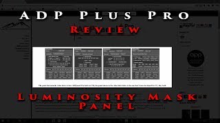 ADP Pro Luminosity mask panel Review [upl. by Taima463]