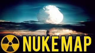 NUKE MAP  Calculate the effects of a detonation of a nuclear bomb [upl. by Ardisi524]