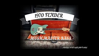 1970 FENDER MUSICMASTER BASS  Andys Vintage Guitars [upl. by Nnylak790]