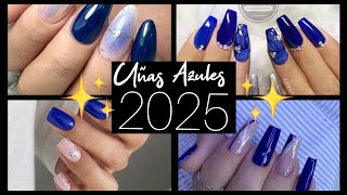 UÑAS AZULES 20242025 UÑAS EN TENDENCIA 💅🏻unas2020 uñasdemoda uñasdecoradas uñasentendencia2024 [upl. by Gylys202]