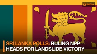 Sri Lanka polls Ruling NPP heads for landslide victory  DD India [upl. by Jessa]