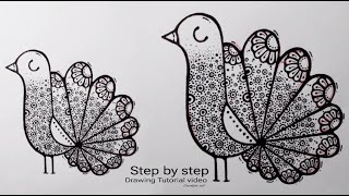 quotBird Art Tutorial StepbyStep Guide for Beginnersquotbird art [upl. by Alul]