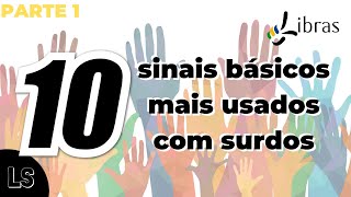 10 sinais básicos do dia dia em LIBRAS [upl. by Pierce]