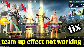 Bgmi team up effect not working  How to set Exclusive Team Up Effect PUBG  BGMI [upl. by Notnroht360]