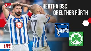 Hertha BSC  Greuther Fürth  4 Spieltag 2 Bundesliga Watchparty [upl. by Anoif6]