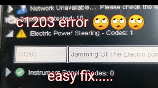 c1203 error code easy fix [upl. by Ribble]