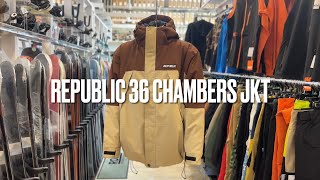 2425 スノーボードウェア REPUBLIC 36 CHAMBERS JKT [upl. by Breban427]