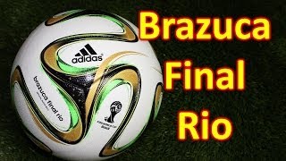 Adidas Brazuca Final Rio 2014 World Cup Match Ball Review [upl. by Atteuqahs806]