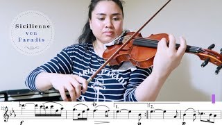 Sicilienne von Paradis violin  PracticeChallenge [upl. by Brieta661]