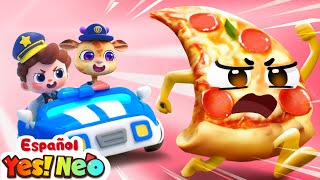 La Pizza Se Escapa  Yes Neo  Canciones Infantiles  BabyBus en Español [upl. by Atirahc]