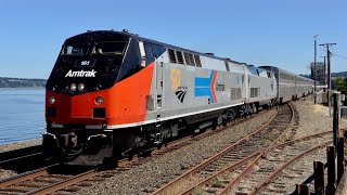 Amtrak P42 Locomotives on the Coast Starlight [upl. by Thurston546]