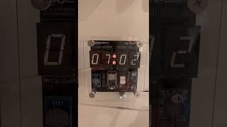 Flip digit clock With date time temperature humidity 2 leds Configurable via wifi [upl. by Dnomzed]